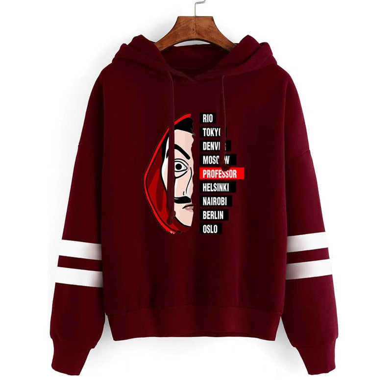 3XL Cosplay Costumes La Casa De Papel 3D Printed Hooded Sweatshirts TV Series Pullovers Men Women Fashion Casual House of Paper