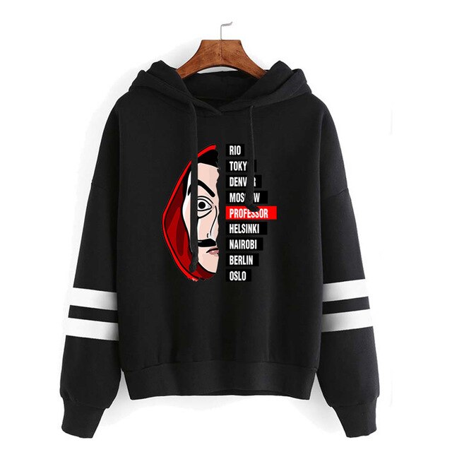 3XL Cosplay Costumes La Casa De Papel 3D Printed Hooded Sweatshirts TV Series Pullovers Men Women Fashion Casual House of Paper