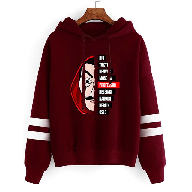3XL Cosplay Costumes La Casa De Papel 3D Printed Hooded Sweatshirts TV Series Pullovers Men Women Fashion Casual House of Paper