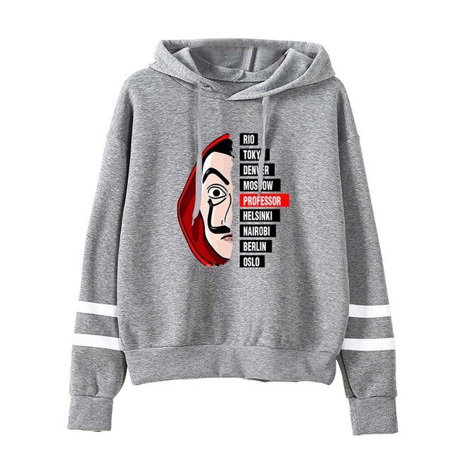 3XL Cosplay Costumes La Casa De Papel 3D Printed Hooded Sweatshirts TV Series Pullovers Men Women Fashion Casual House of Paper