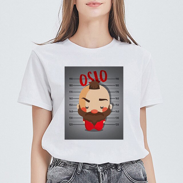 Women House of Paper Print T-shirt La Casa De Papel Tees NAIROBI Tshirt Lively Lovely T shirt Fashion Graphic Tee Shirt Female