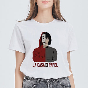 Women House of Paper Print T-shirt La Casa De Papel Tees NAIROBI Tshirt Lively Lovely T shirt Fashion Graphic Tee Shirt Female