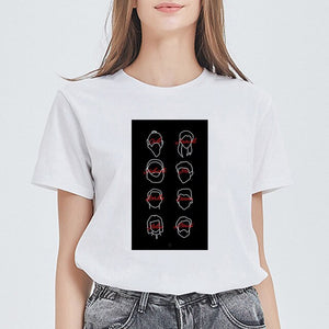 Women House of Paper Print T-shirt La Casa De Papel Tees NAIROBI Tshirt Lively Lovely T shirt Fashion Graphic Tee Shirt Female