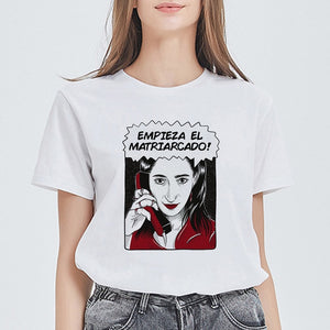 Women House of Paper Print T-shirt La Casa De Papel Tees NAIROBI Tshirt Lively Lovely T shirt Fashion Graphic Tee Shirt Female