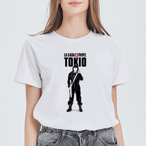 Women House of Paper Print T-shirt La Casa De Papel Tees NAIROBI Tshirt Lively Lovely T shirt Fashion Graphic Tee Shirt Female