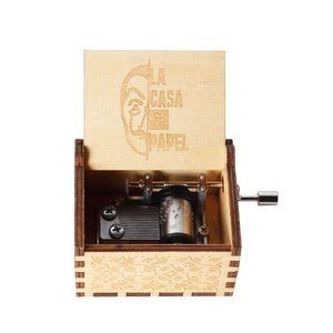 Newest color print The Paper House La Casa De Papel Music Box Bella Ciao Music Box Hand Crank Musical Box Toy Casket Decoration