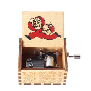 Newest color print The Paper House La Casa De Papel Music Box Bella Ciao Music Box Hand Crank Musical Box Toy Casket Decoration