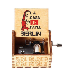 Newest color print The Paper House La Casa De Papel Music Box Bella Ciao Music Box Hand Crank Musical Box Toy Casket Decoration