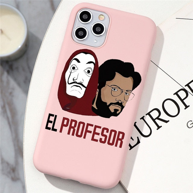 TV La Casa de papel Case For iPhone 11 Pro Max 5 5S SE 2 2020 10 X XS Max XR 6 6S 7 8 Plus Money Heist House Of Paper TPU Cover