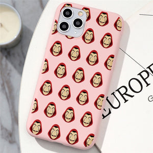 TV La Casa de papel Case For iPhone 11 Pro Max 5 5S SE 2 2020 10 X XS Max XR 6 6S 7 8 Plus Money Heist House Of Paper TPU Cover