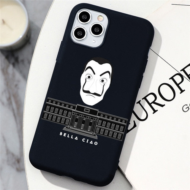 TV La Casa de papel Case For iPhone 11 Pro Max 5 5S SE 2 2020 10 X XS Max XR 6 6S 7 8 Plus Money Heist House Of Paper TPU Cover