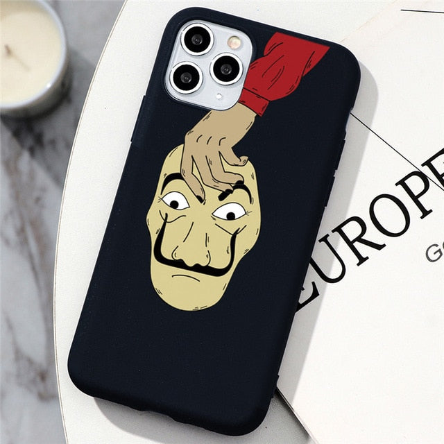 TV La Casa de papel Case For iPhone 11 Pro Max 5 5S SE 2 2020 10 X XS Max XR 6 6S 7 8 Plus Money Heist House Of Paper TPU Cover