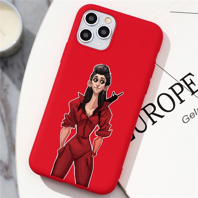 TV La Casa de papel Case For iPhone 11 Pro Max 5 5S SE 2 2020 10 X XS Max XR 6 6S 7 8 Plus Money Heist House Of Paper TPU Cover