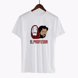 2020 La Casa De Papel woman T-shirt robbery Tees TV station BELLA CIAO woman streetwear paper house funny Harajuku top T-shirt