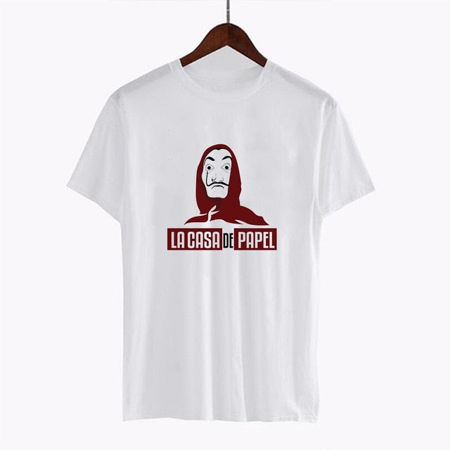 2020 La Casa De Papel woman T-shirt robbery Tees TV station BELLA CIAO woman streetwear paper house funny Harajuku top T-shirt
