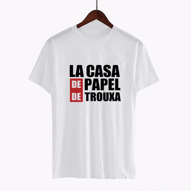 2020 La Casa De Papel woman T-shirt robbery Tees TV station BELLA CIAO woman streetwear paper house funny Harajuku top T-shirt