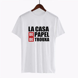 2020 La Casa De Papel woman T-shirt robbery Tees TV station BELLA CIAO woman streetwear paper house funny Harajuku top T-shirt