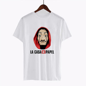 2020 La Casa De Papel woman T-shirt robbery Tees TV station BELLA CIAO woman streetwear paper house funny Harajuku top T-shirt