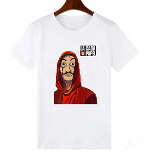 2020 La Casa De Papel woman T-shirt robbery Tees TV station BELLA CIAO woman streetwear paper house funny Harajuku top T-shirt