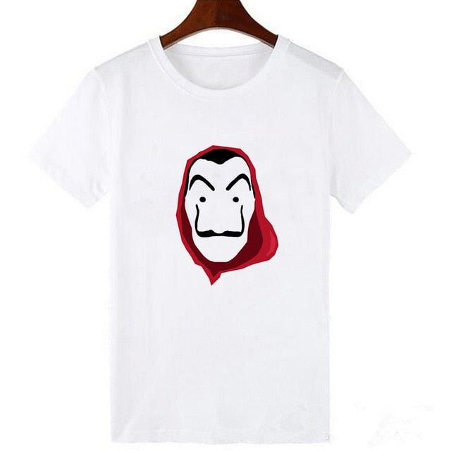 2020 La Casa De Papel woman T-shirt robbery Tees TV station BELLA CIAO woman streetwear paper house funny Harajuku top T-shirt
