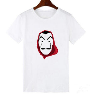 2020 La Casa De Papel woman T-shirt robbery Tees TV station BELLA CIAO woman streetwear paper house funny Harajuku top T-shirt