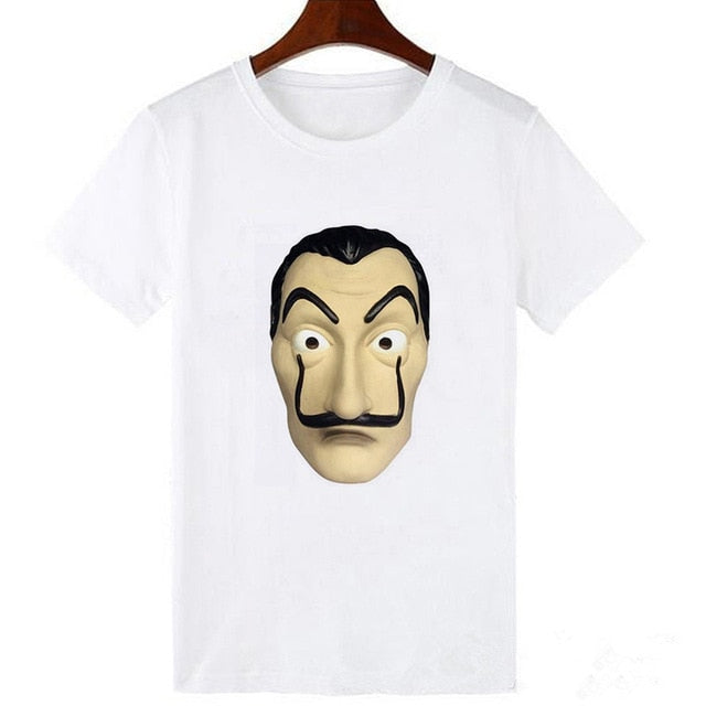 2020 La Casa De Papel woman T-shirt robbery Tees TV station BELLA CIAO woman streetwear paper house funny Harajuku top T-shirt