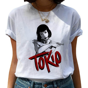 2020 La Casa De Papel woman T-shirt robbery Tees TV station BELLA CIAO woman streetwear paper house funny Harajuku top T-shirt