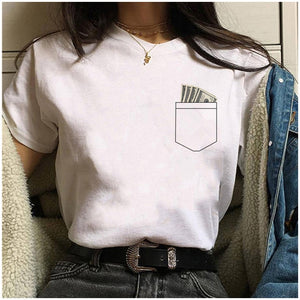 La Casa De Papel Tshirt Fashion Female Maycaur The House Made of Paper T-shirt Money Heist Women Funny Tee Top Clothes T-shirts