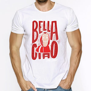 La Casa De Papel T Shirt House Made of Paper Harajuku T-shirt Men Summer Money Heist Cartoon Tees Short Sleeve Hip Hop T-Shirts