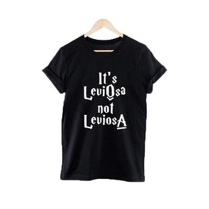 Skuggnas It's Leviosa Not Leviosa HarryPotter Magic T-shirt Tumblr Fashion Funny Women Tee Tops Graphic Cotton Harajuku Clothes